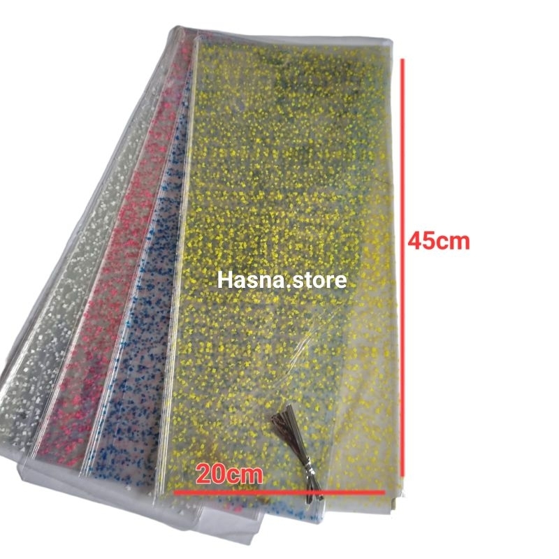Jual Opp flower ukuran 20x45 plastik snack plastik parcel isi 12pcs ...