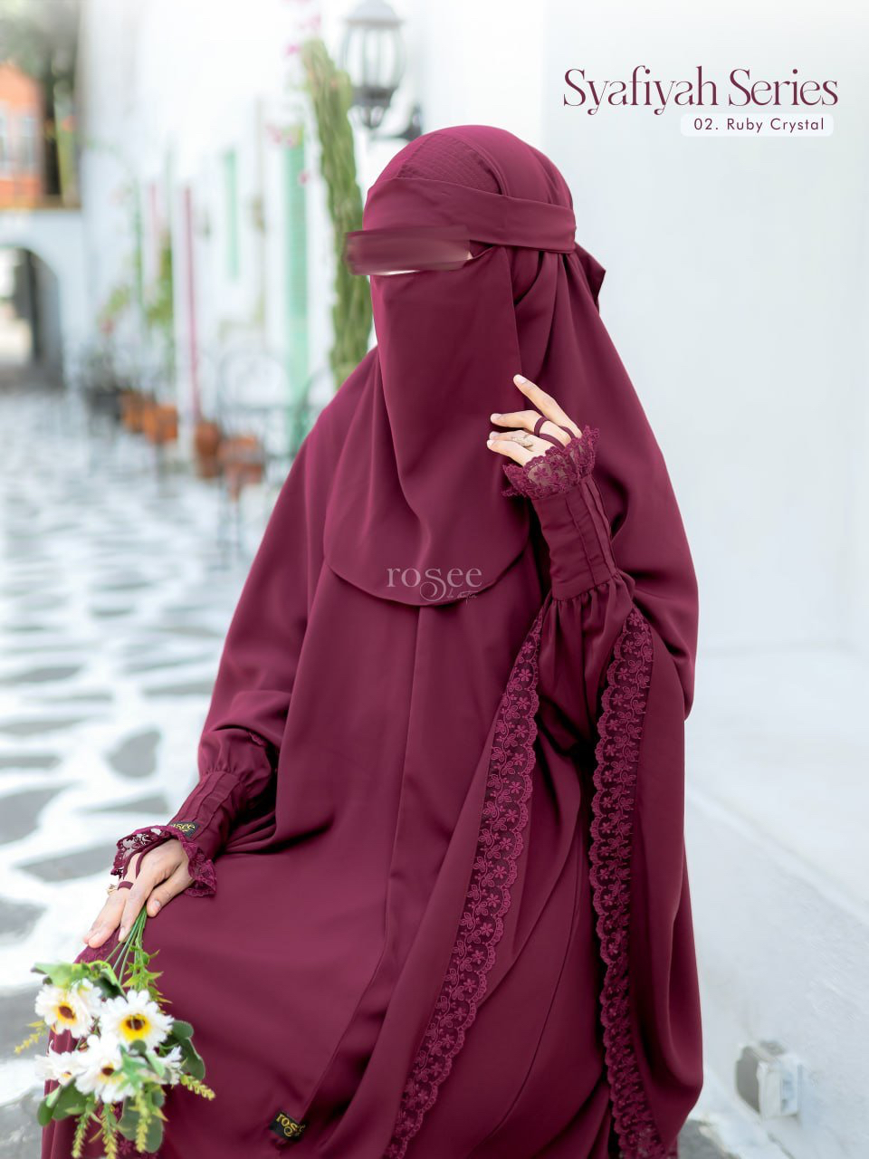 Jual Niqab Bandana Syafiyah Series by Rosee - Cadar tali bandana wanita ...