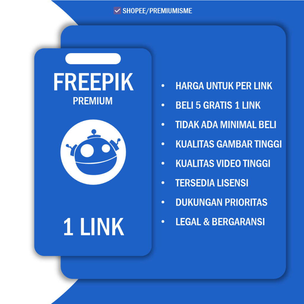 Jual FREEPIK PREMIUM TERMURAH LEGAL Shopee Indonesia