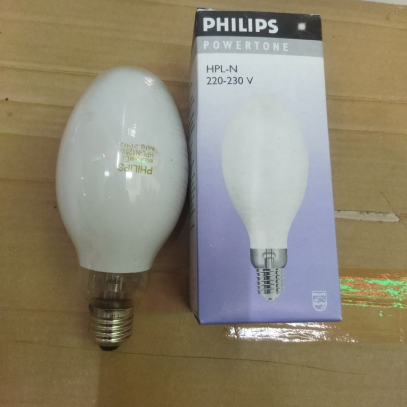 Jual Lampu HPLN 125 Watt Philips,lampu HPLN Philips Fitting E 27,harus ...