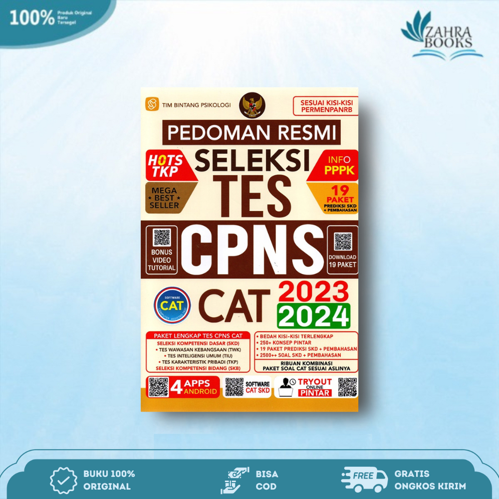 Jual Buku Pedoman Resmi Seleksi Tes Cpns Cat 2023/2024 - Tim Bintang ...