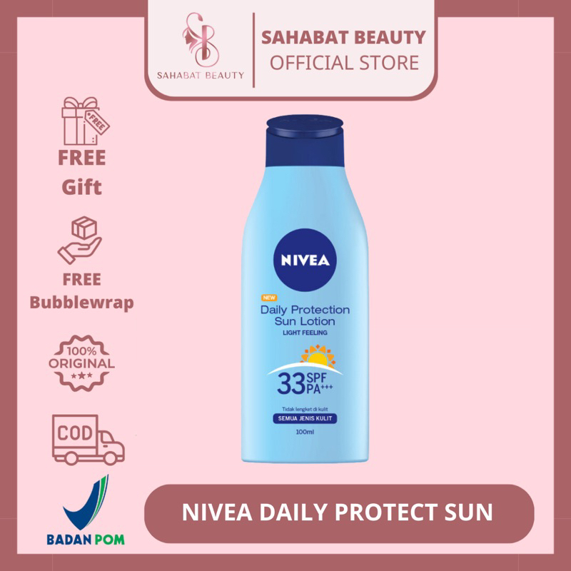 Jual NIVEA BODY LOTION DAILY PROTECTION SUN SPF 33 PA+++ 100ML Shopee