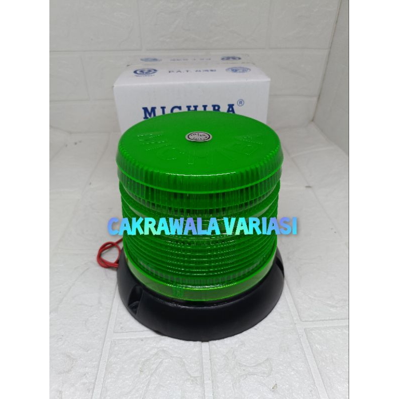 Jual LAMPU LED ROTARI HIJAU 12-24 VOLT (13cm) | Shopee Indonesia