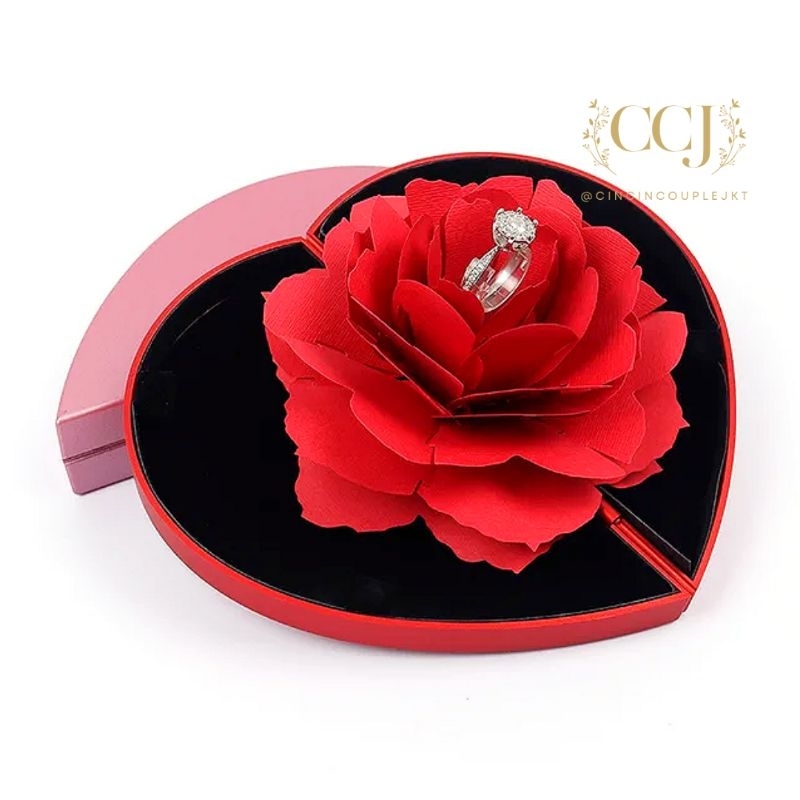 Jual Box Cincin Nikah Lamaran D Rose Tempat Cincin Nikah Lamaran Kotak Cincin Mawar Kotak