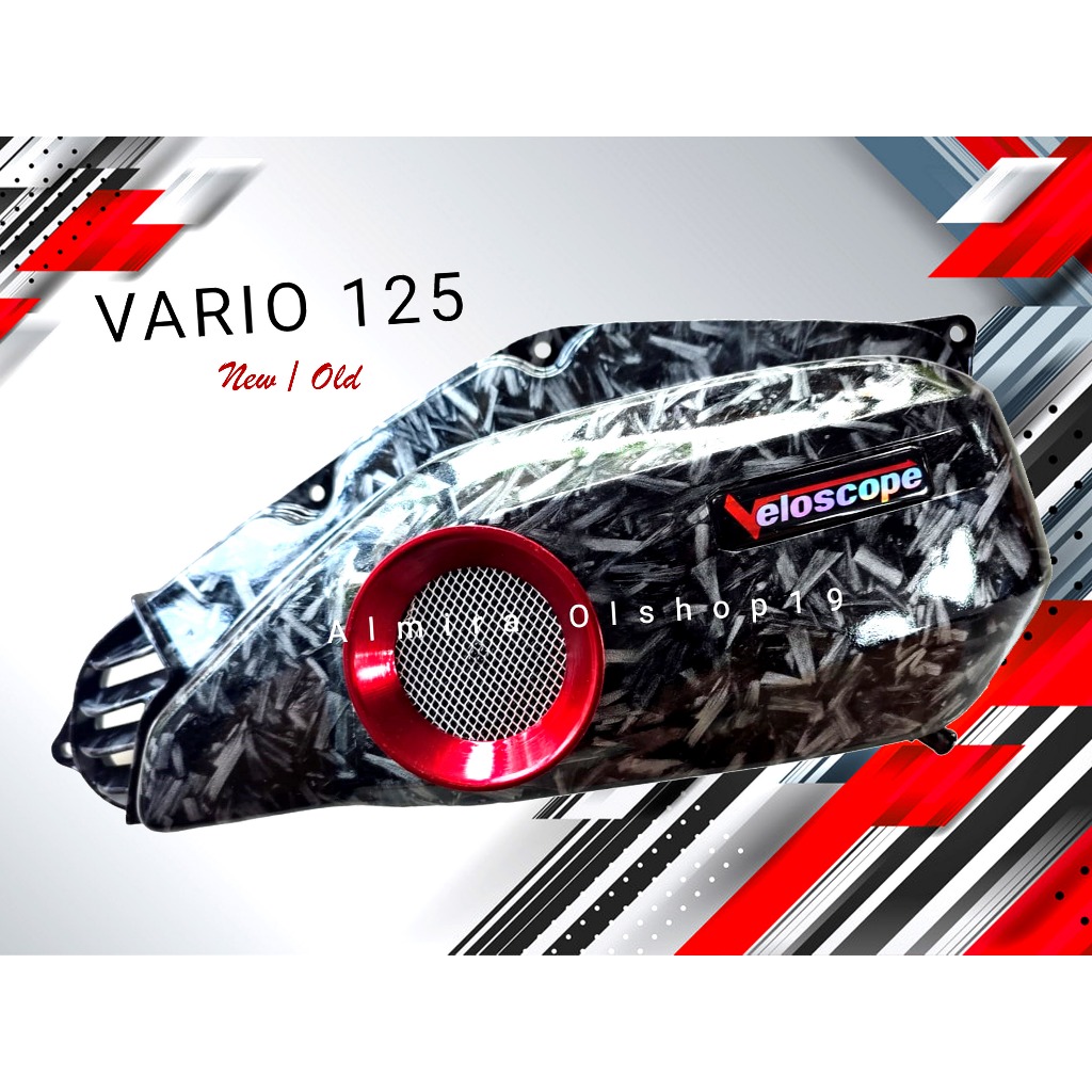 Jual Veloscope Carbon Celup Motif Forged Tutup Filter Vario 125 Old/New