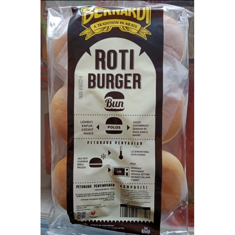 Jual ROTI BURGER BERNARDI 6PCS | Shopee Indonesia