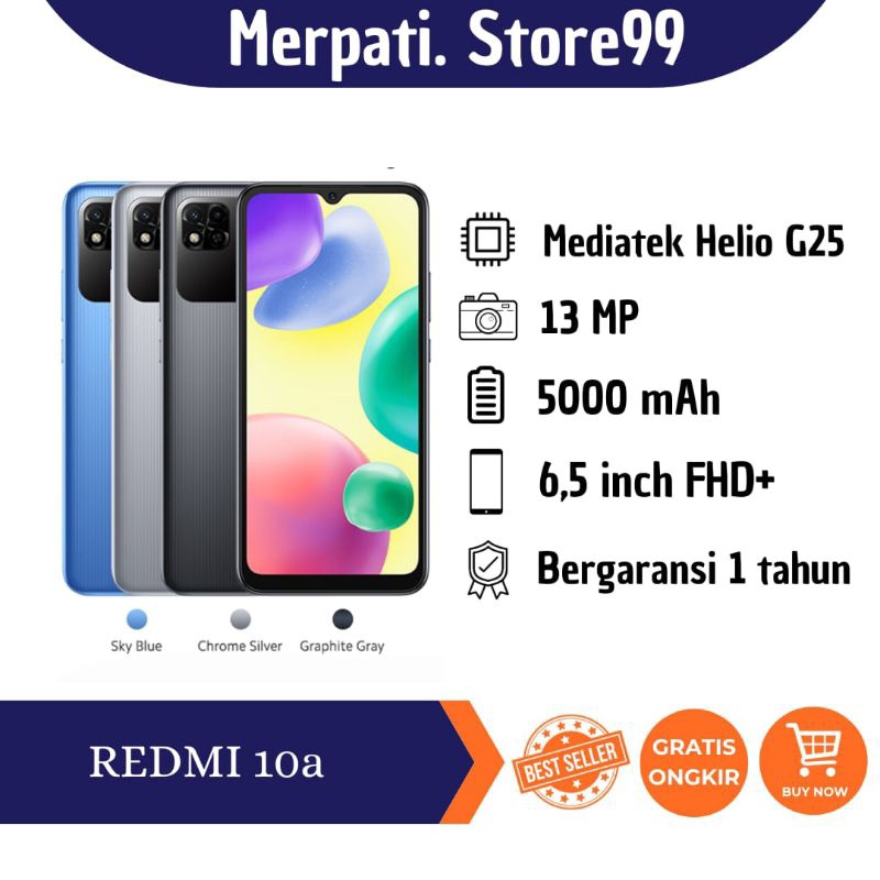 Jual XIAOMI REDMI 10A 3GB RAM/32GB ROM - 3GB RAM/64GB ROM - 4GB RAM ...