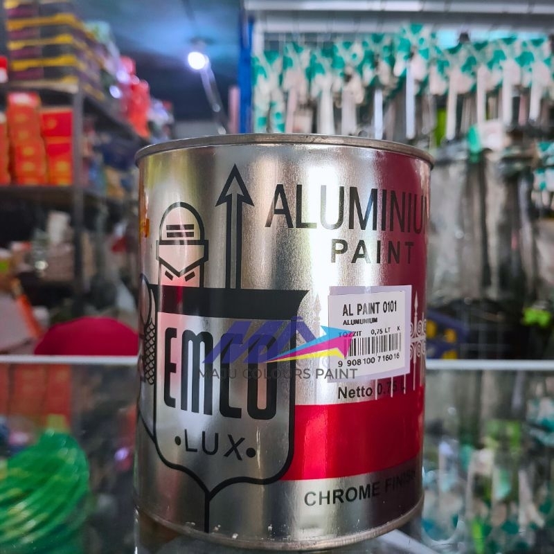 Jual EMCO LUX ALUMINIUM PAINT CHROME FINISH 0,8KG Shopee Indonesia