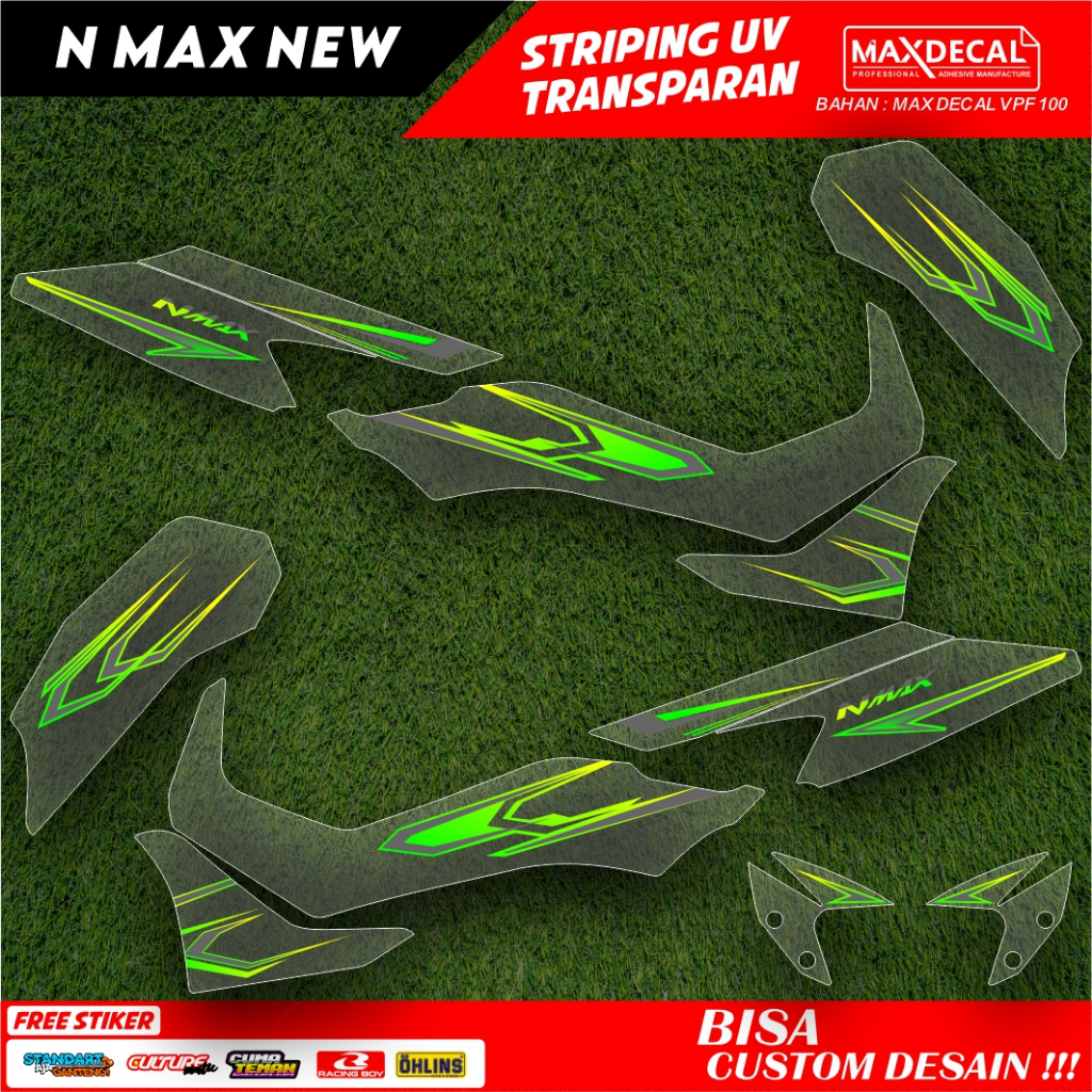 Jual STIKER STRIPING TRANSPARAN NMAX NEW FACELIFT LIS STICKER UV SEMI ...