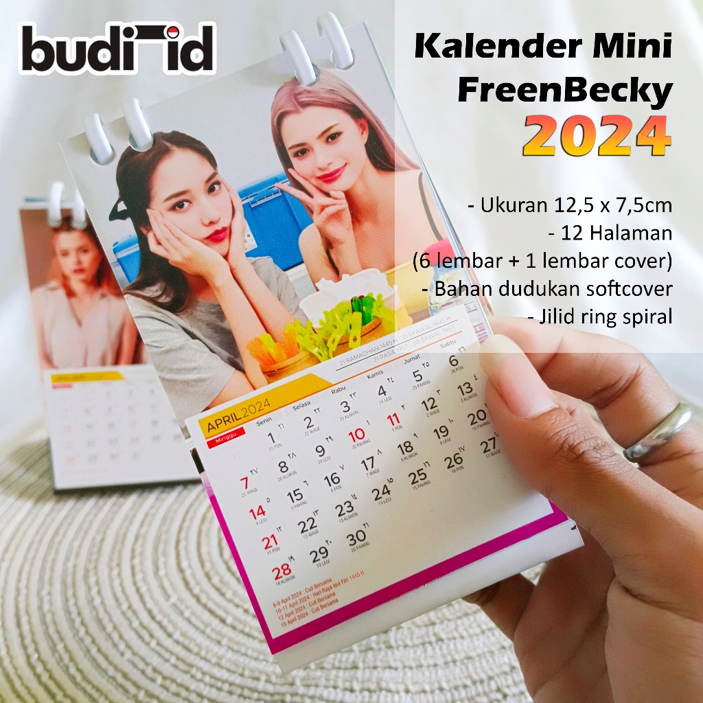 Jual Kalender Meja 2024 Mini Freenbecky Aesthetic Spiral Shopee Indonesia 