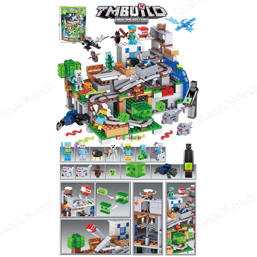 Jual Ready Minecraft 2023 Mainan Anak Minicraft My World / Treehouse