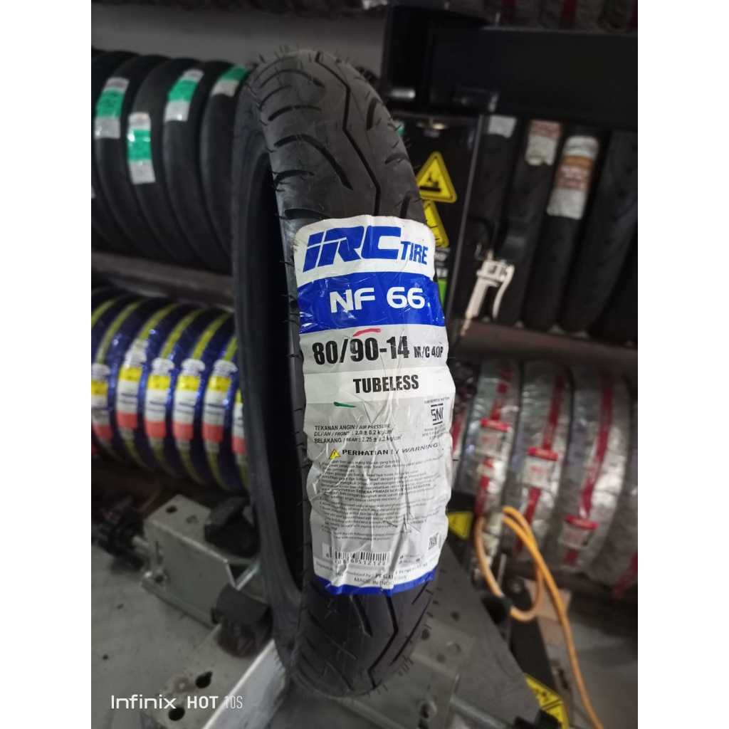 Jual BAN IRC NF66 UKURAN 80/90-14 TUBELESS | Shopee Indonesia
