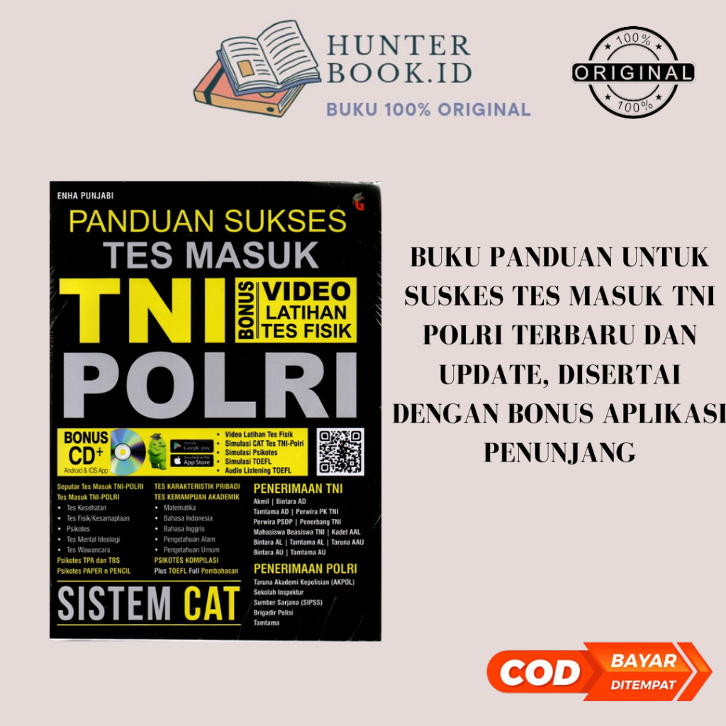 Jual Buku Laris Psikotes Panduan Sukses Tes Masuk Tni Polri Sistem Cat