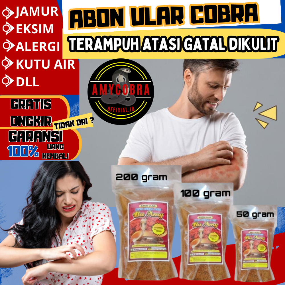 Jual Original Abon Ular Cobra Kobra Obat Tradisional Gatal Gatel