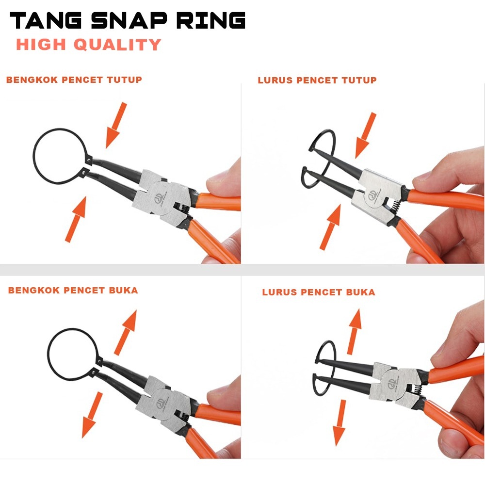 Jual SET Tang Snap Ring TEKIRO Tang Cirlip 7inch Tang STI STE BTI BTE ...