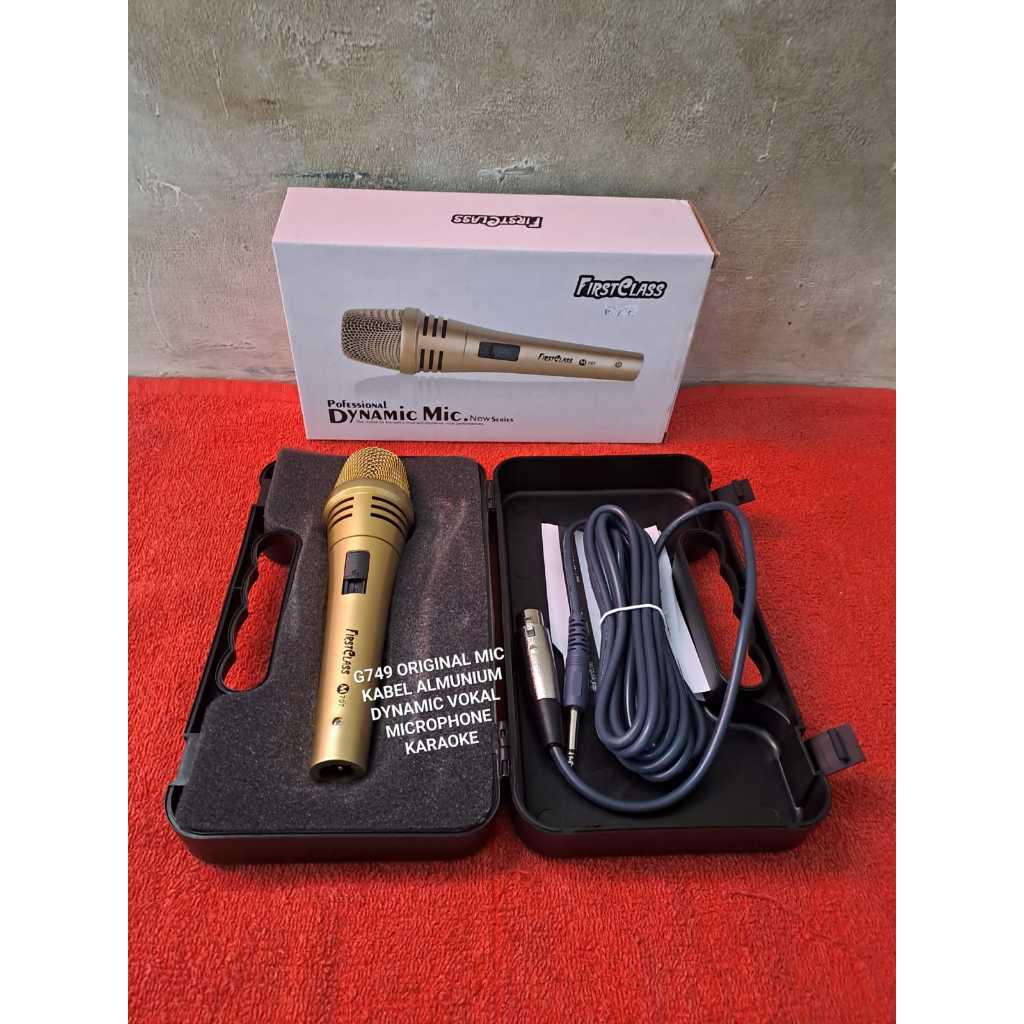 Jual G749 MICROPHONE KABEL ALMUNIUM DYNAMIC VOKAL MICROPHONE DYNAMIC ...
