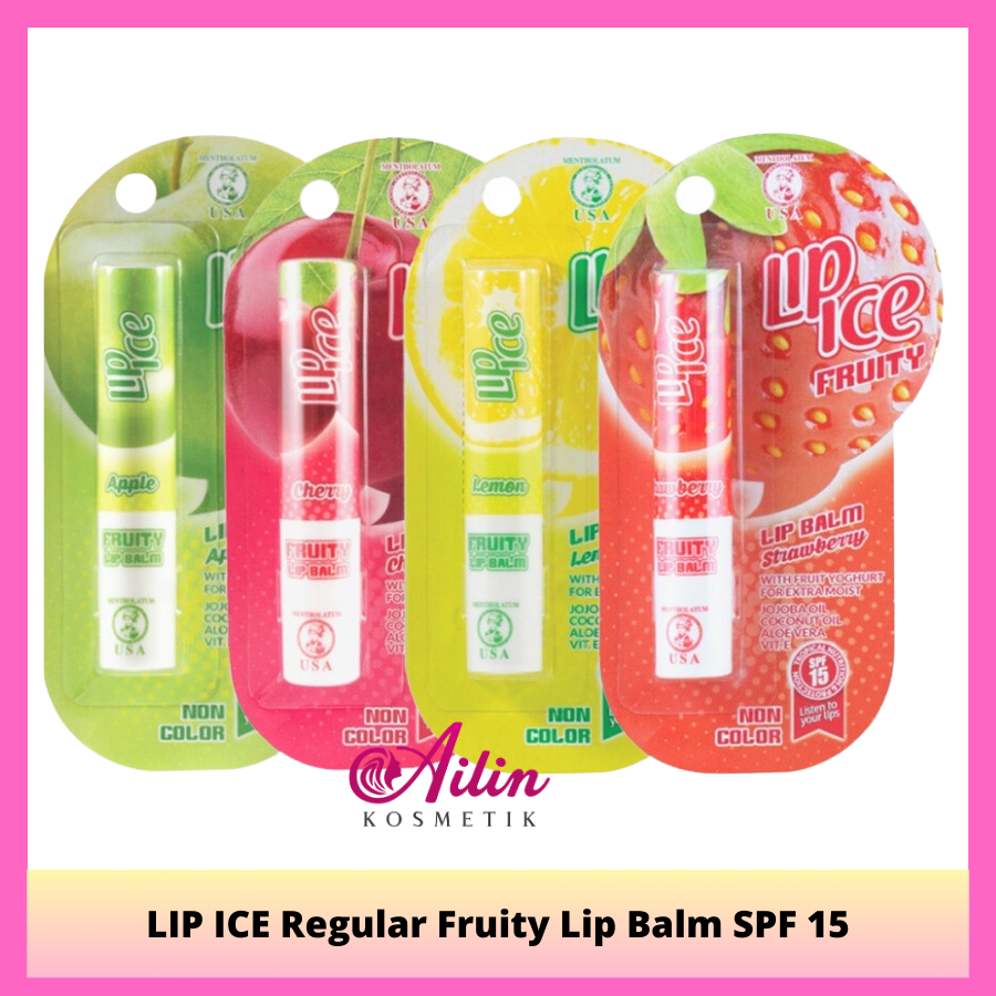 Jual AiLiN LIP ICE Regular Fruity Lip Balm SPF 15 BPOM / Lipice