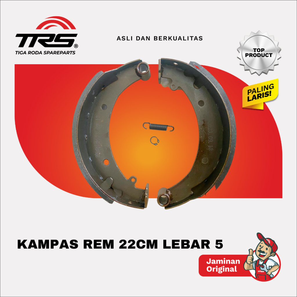 Jual Trs Kampas Rem Belakang 22cm Lebar 5cm Motor Roda Tiga Viar Karya