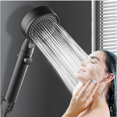 Jual High Pressure Shower Head 5 Modes Adjustable Showerheads with Hose ...