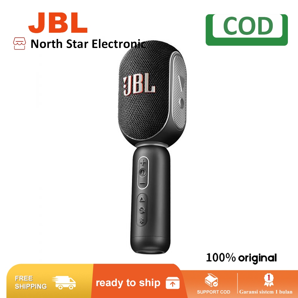 Jual JBL KMC 350 Professional Karaoke Microphone Portable Bluetooth