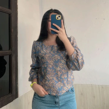 Stevani Margaritha Blouse Floral Premium Korean Blouse