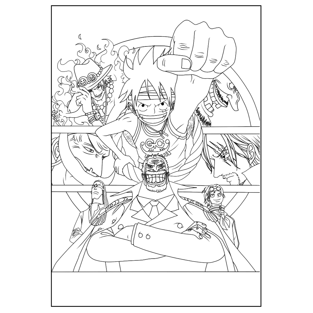 Jual Kertas Gambar Mewarnai Tema ANIME Ukuran A4 | Shopee Indonesia