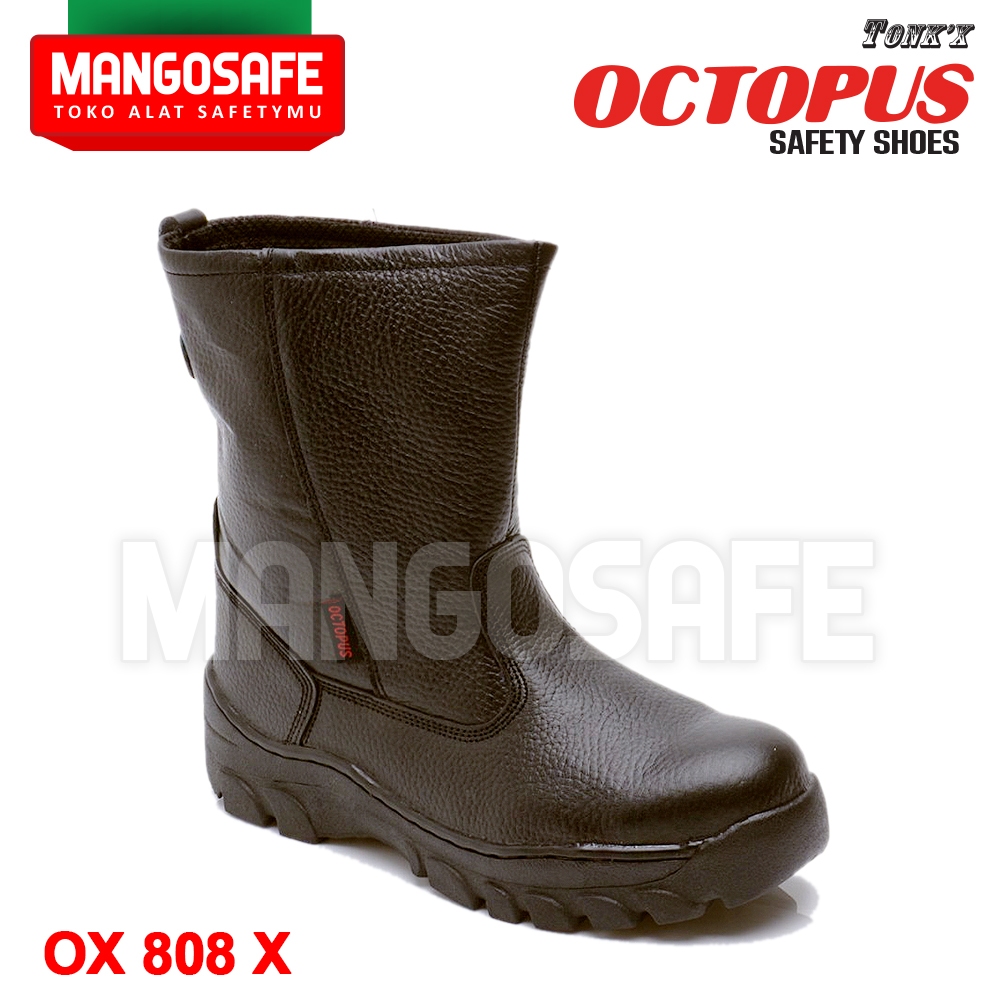 Jual OCTOPUS OX 808 X Boots Coklat / Sepatu Proyek Boot OX808 Tinggi ...