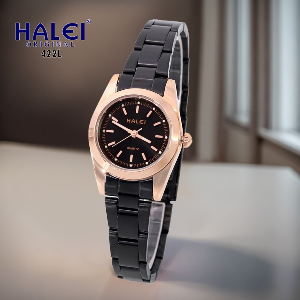 Jual Halei Watch Jam Tangan Wanita Cewek Perempuan Original Rantai Stainless Steel Terbaru