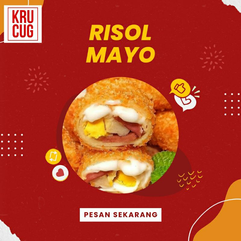 Jual Risol Mayo smoked beef risoles mayonaise (FROZEN ISI 5) khusus ...