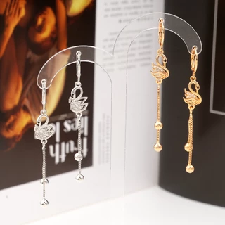 Hyl Jewelry 397E Anting Titanium Wanita Anti Karat Dan Anti Luntur Asli Dewasa Panjang Silver Jewerly Ori Tidak Selamanya Tusuk Emas Muda