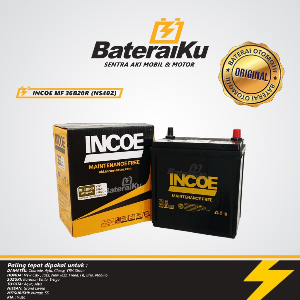 Jual Aki Incoe MF NS40Z Aki Kering Aki Mobil Apv, Xenia, Avanza, Terios