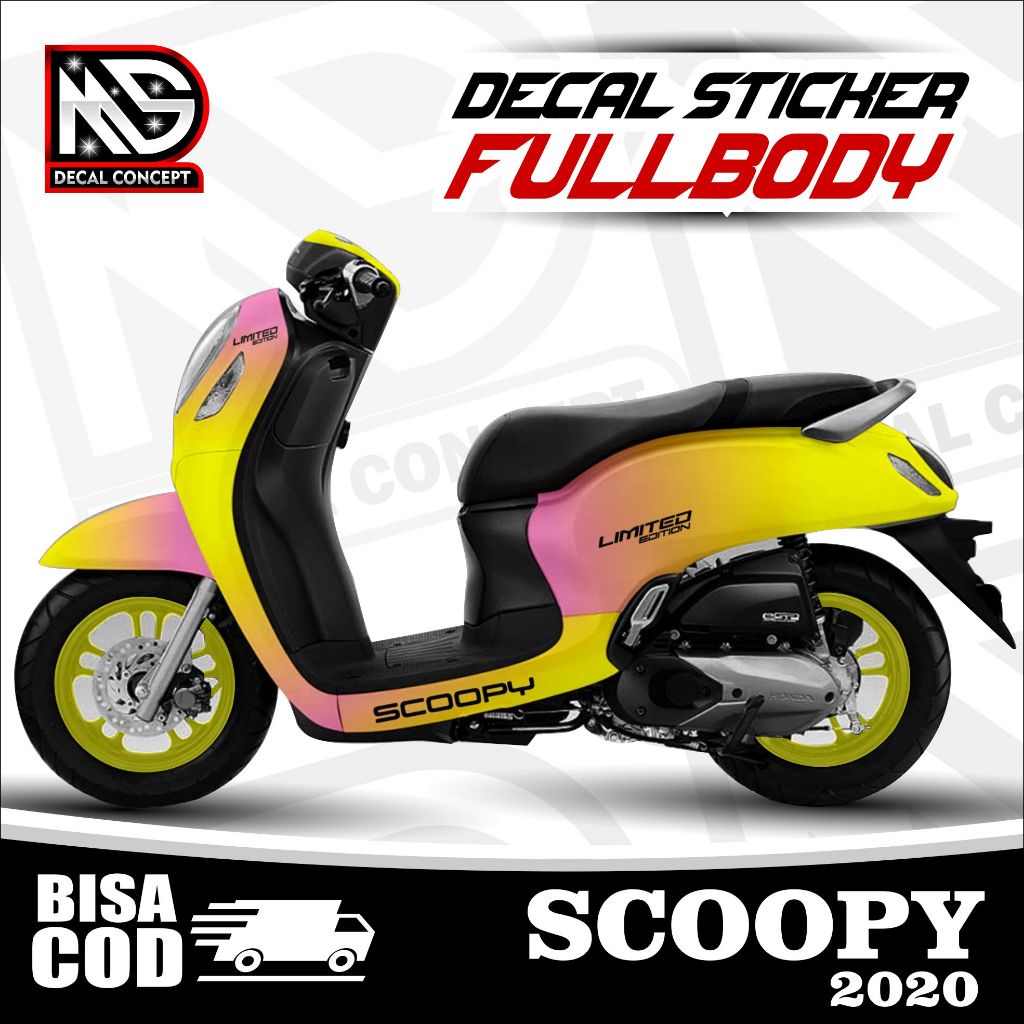 Jual DECAL SCOOPY NEW 2020 FULL BODY ANTI LUNTUR BISA COD Decal Stiker ...