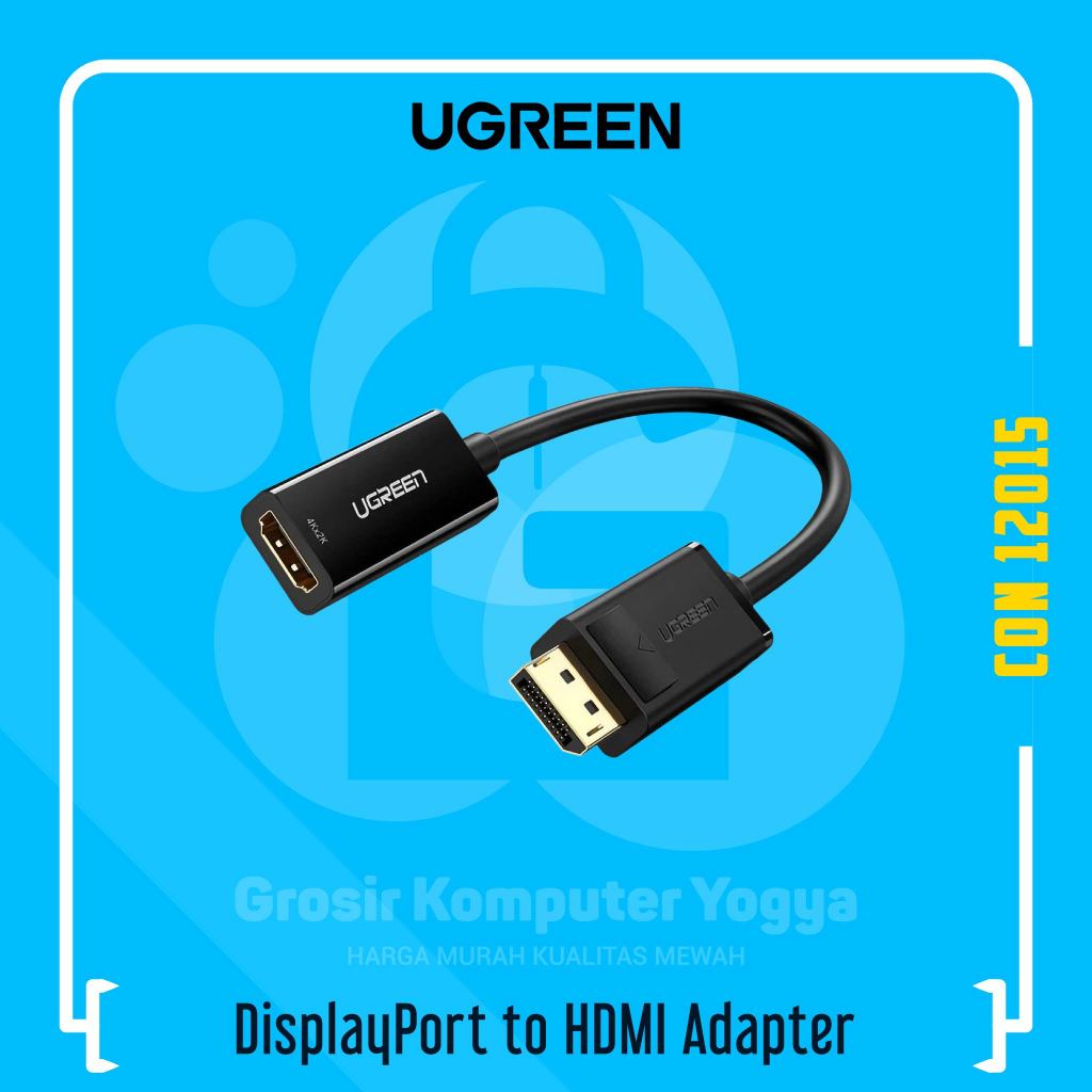 Jual Ugreen DisplayPort to HDMI Male Female 4K UHD 60Hz Adapter Converter Shopee Indonesia