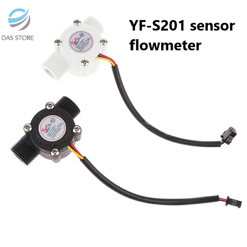 Jual Flow Meter 1/2" Sensor Aliran YF-S201 Water Flowmeter 0.5 Inch YF ...