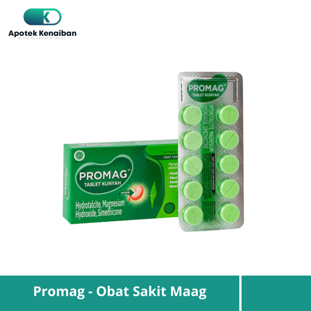 Jual PROMAG TABLET STRIP @10 TABLET OBAT SAKIT MAAG DAN KEMBUNG ...