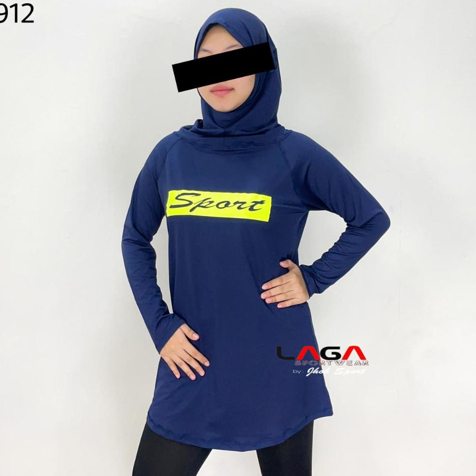 Jual ATASAN SENAM MUSLIMAH ZUMBA/PAKAIAN SENAM HIJAB/BAJU SENAM