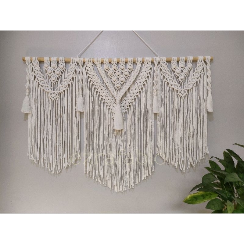 Jual macrame wall hanging dekorasi dinding 80x65cm | Shopee Indonesia