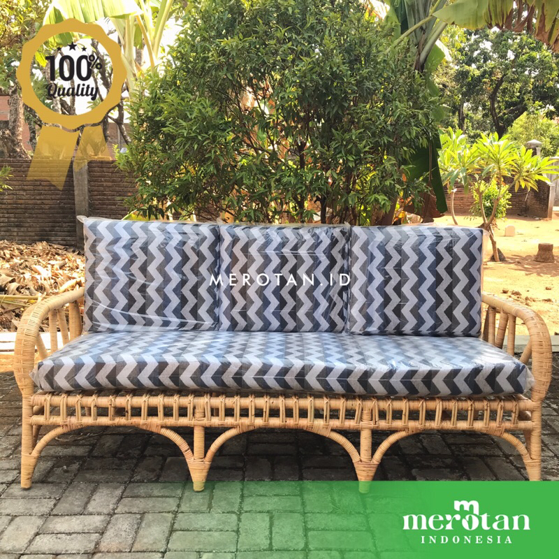 Jual Sofa Tamu Rotan Alam / Kursi Tamu Rotan Model Vintage / Kursi ...