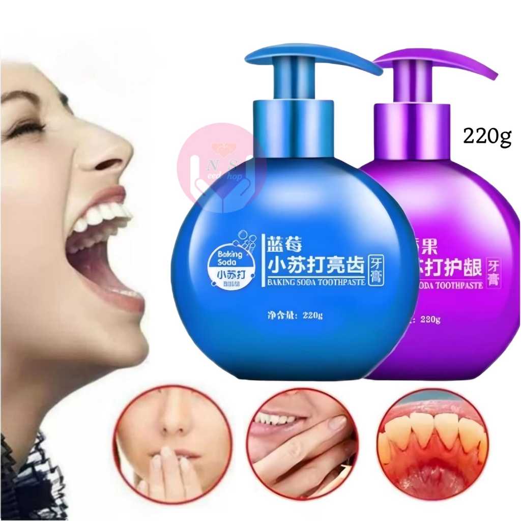 Jual BAKING SODA TOOTHPASTE PASTA GIGI PEMUTIH GIGI KUNING & KARANG