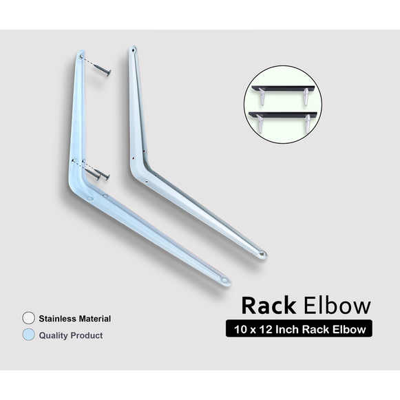 Jual Bracket Breket Rack Besi Siku L Holder Ambalan Penyangga Rak Papan ...
