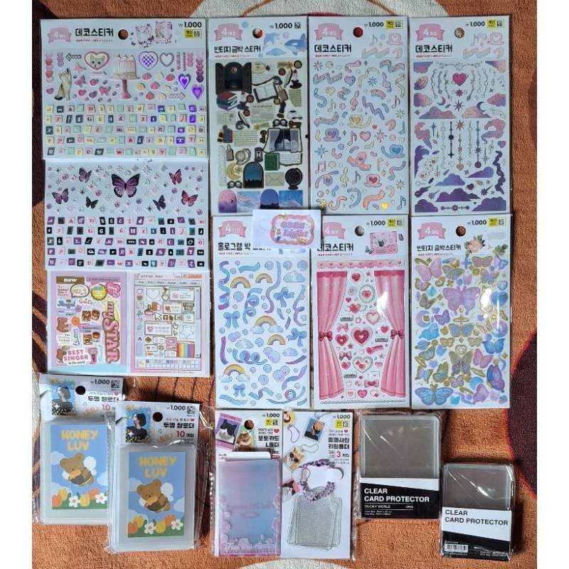 Jual [READY] Sticker Daiso Toploader Daiso Deco Kit Mini Lholder
