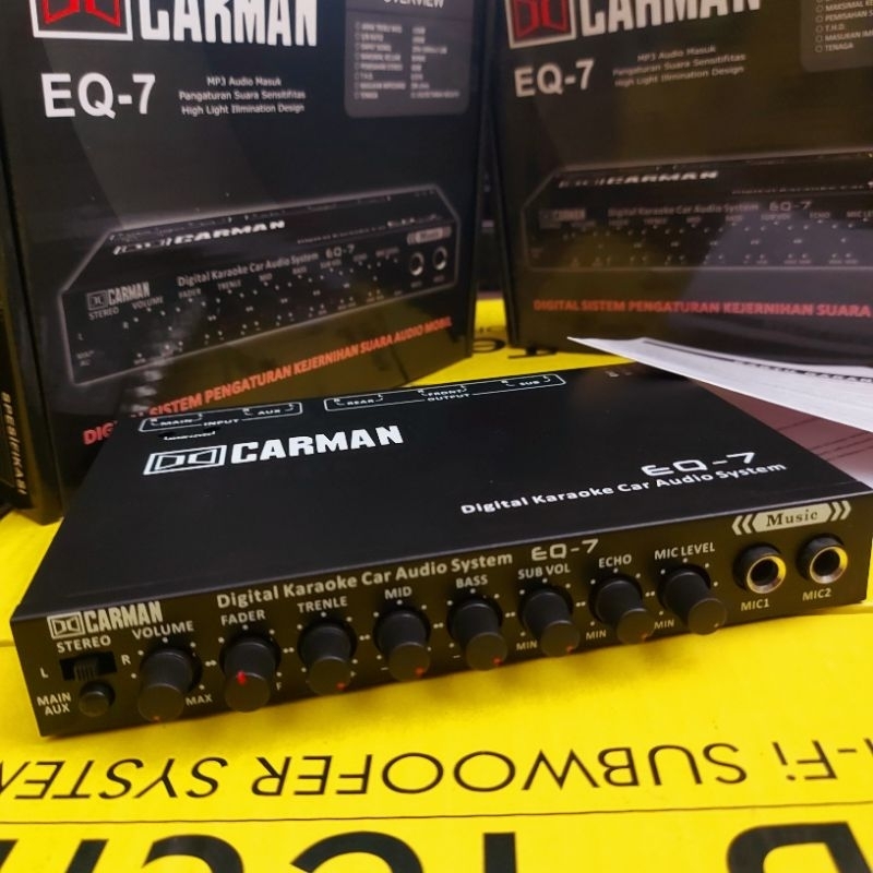 Jual PARAMETRIK EQUALIZER CARMAN EQ 7 PREAMP CARMAN EQ7 MIC INPUT EQ7