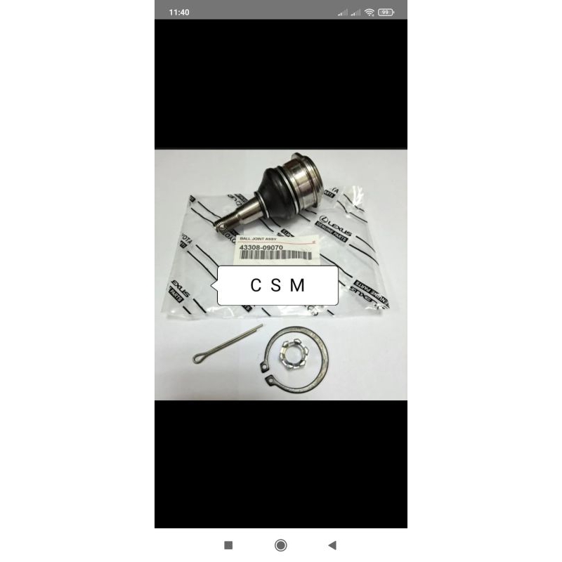 Jual BALL JOINT BAWAH ALL NEW YALIS ALL NEW VIOS GEN3 ETIOS ORIGINAL