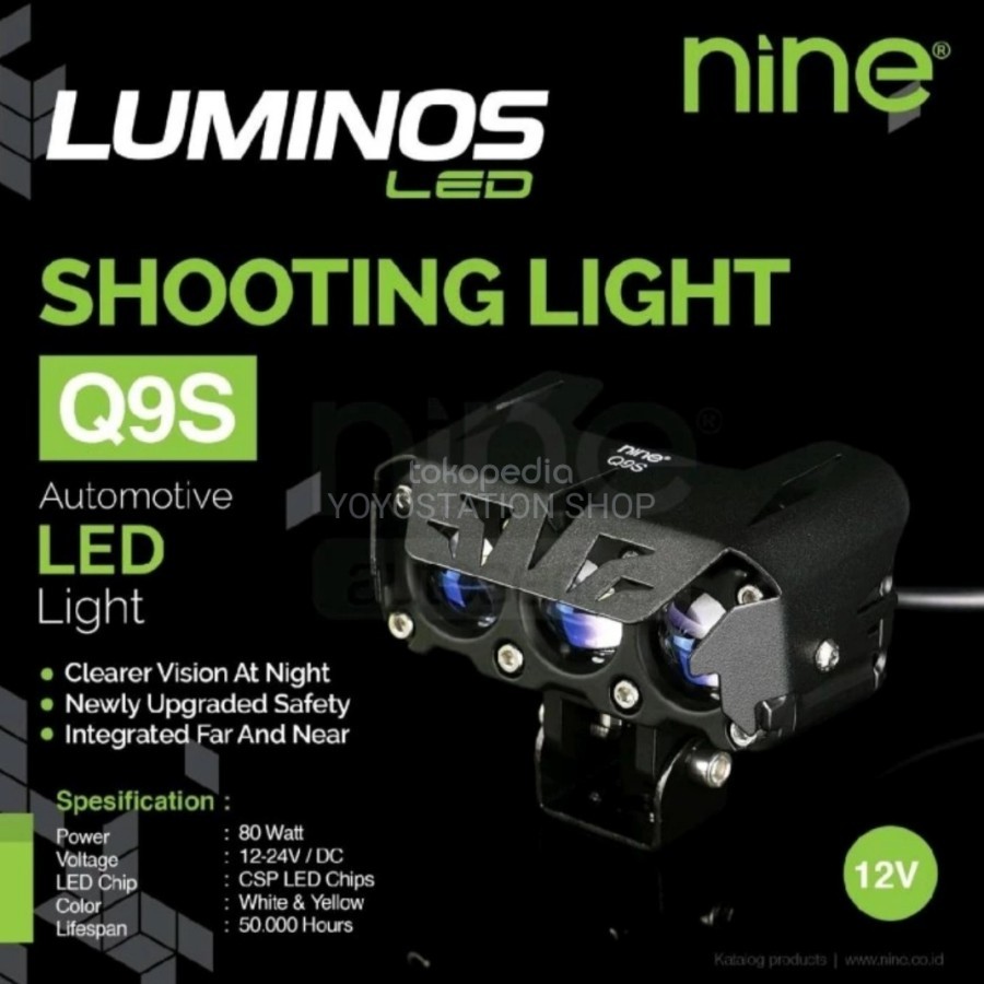 Jual LAMPU TEMBAK SOROT Q9S SQL 3MATA LENSA BIRU PUTIH KUNING LUMINOS ...