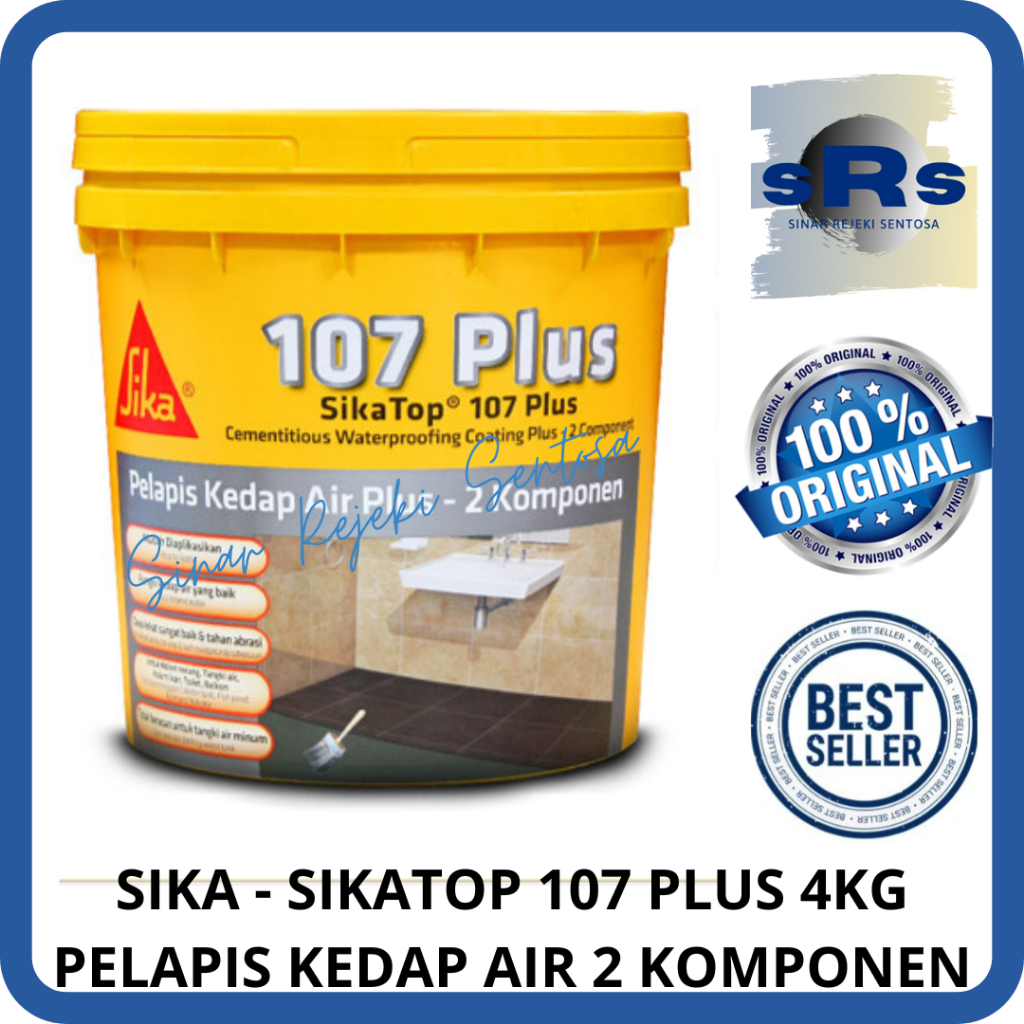 Jual Sika Sikatop 107 Plus Pelapis Anti Bocor Dak Beton 4kg Shopee Indonesia