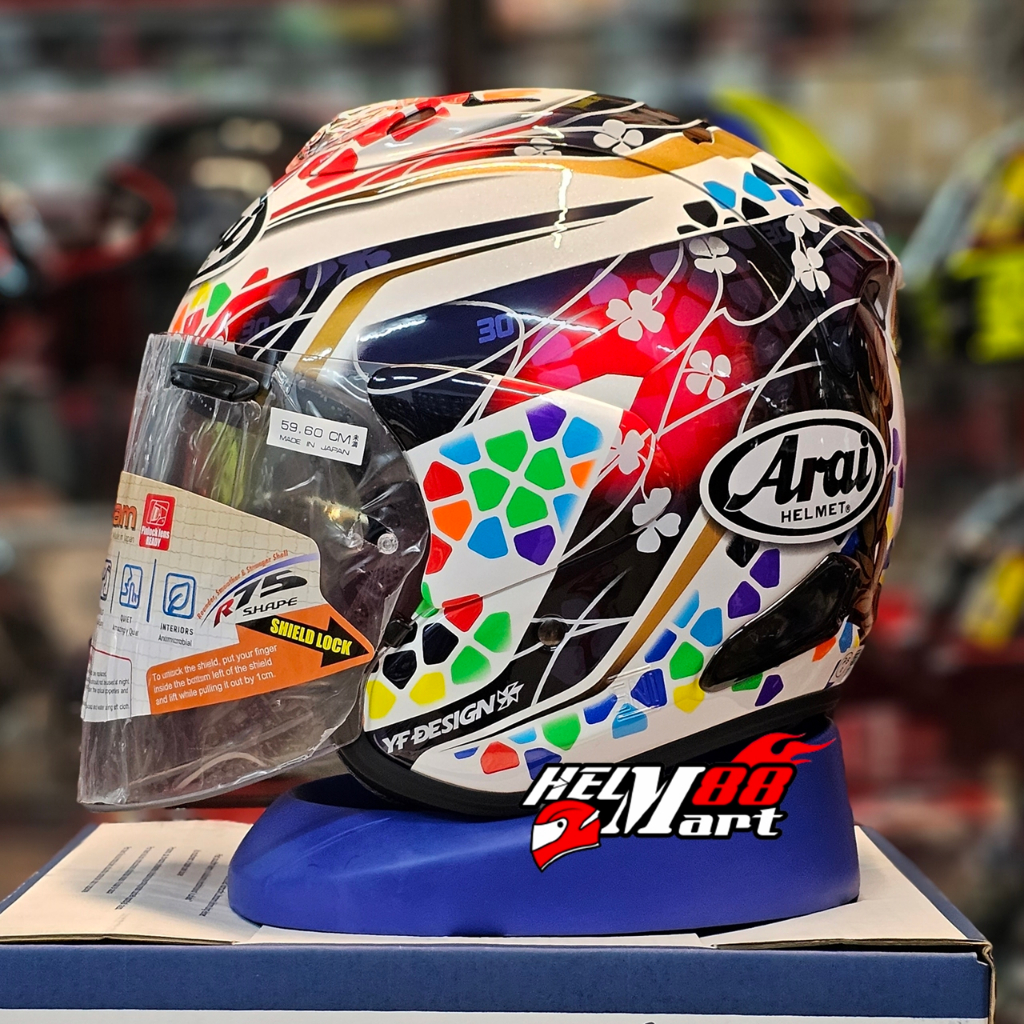 Jual Arai VZ RAM Nakagami GP2 Helm ARAI Half Face ORIGINAL Arai VZRAM VZ Ram Shopee Indonesia