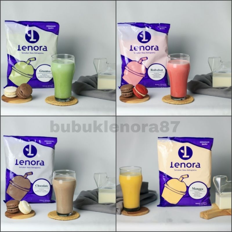 Jual lenora serbuk minuman Boba lenora powder kemasan satu kilogram ...