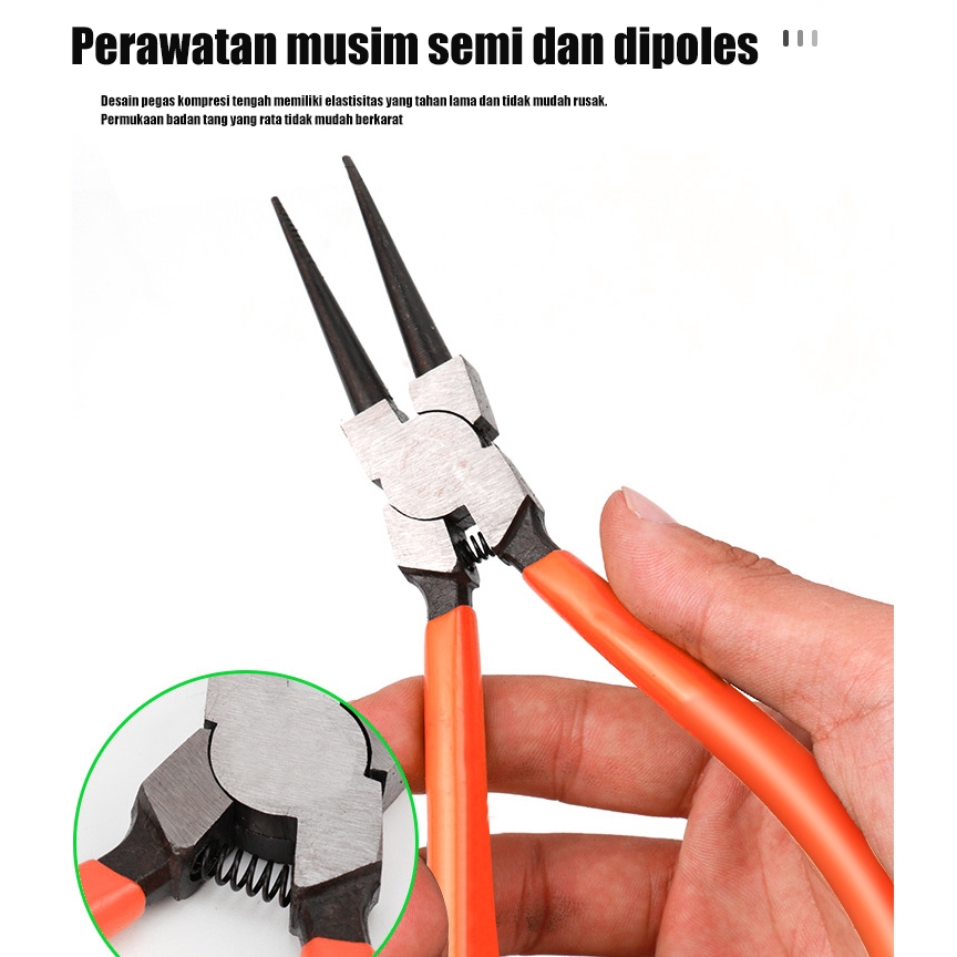 Jual UneedTools Tang Snap Ring 7inch STI STE BTI BTE Lurus Tutup Tang ...