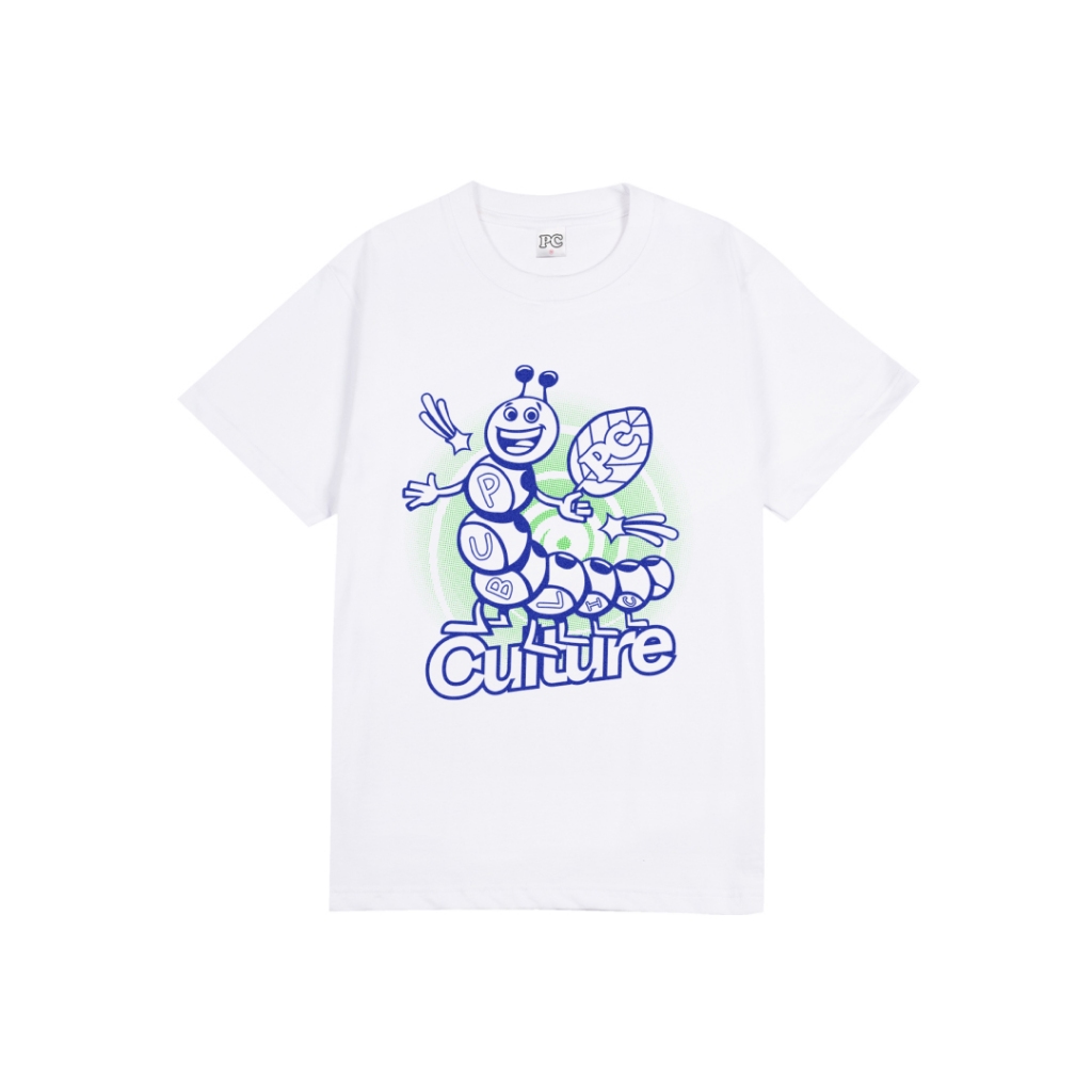 Jual Public Culture - Worm Tee - White | Shopee Indonesia