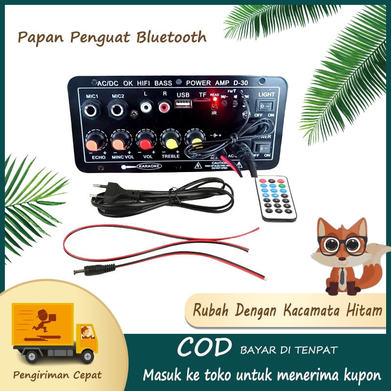 Jual Amplifier Board Audio Bluetooth USB Radio TF Karaoke Power Stereo